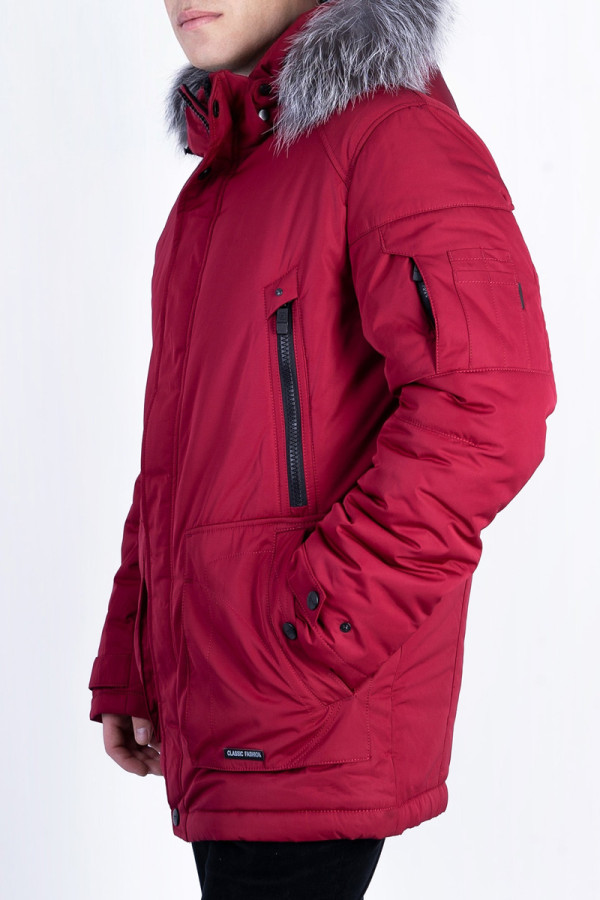Куртка мужская зимняя  J8210 бордо, Фото №3 - freever.ua
