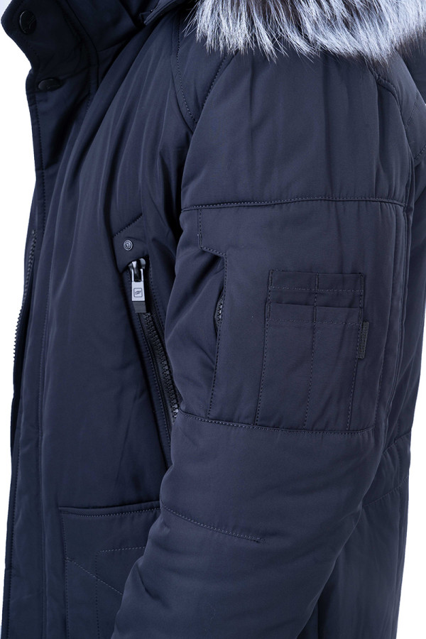 Куртка мужская зимняя  J8210 синяя, Фото №6 - freever.ua