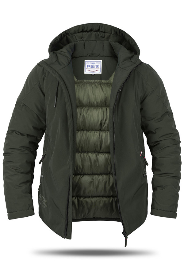 Зимняя куртка мужская Freever GF 8216 хаки - freever.ua