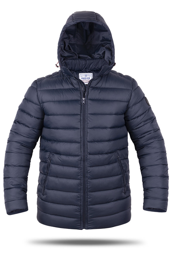 Зимова куртка чоловіча Freever GF 8218 темно-синя, Фото №2 - freever.ua