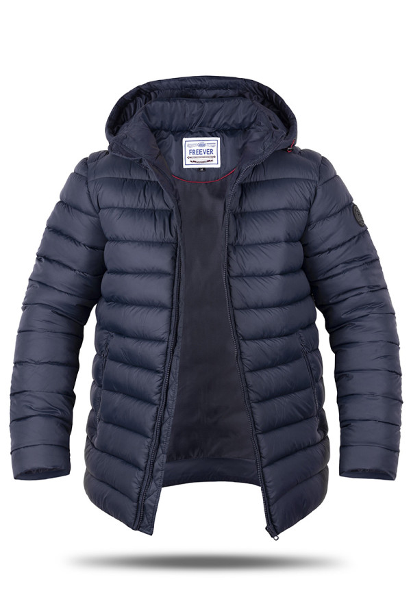 Зимняя куртка мужская Freever GF 8218 темно-синяя - freever.ua