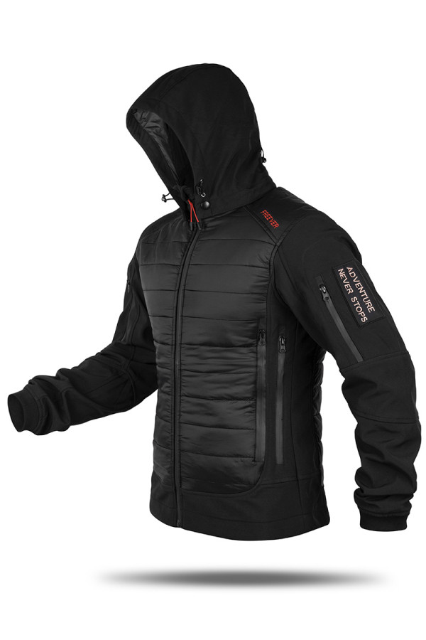 Куртка чоловіча Freever windstopper GF 8313 чорна, Фото №4 - freever.ua