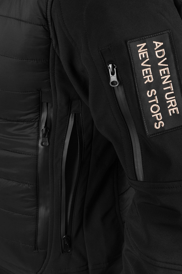 Куртка чоловіча Freever windstopper GF 8313 чорна, Фото №6 - freever.ua