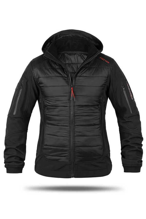 Куртка мужская Freever windstopper GF 8313 черная, Фото №2 - freever.ua