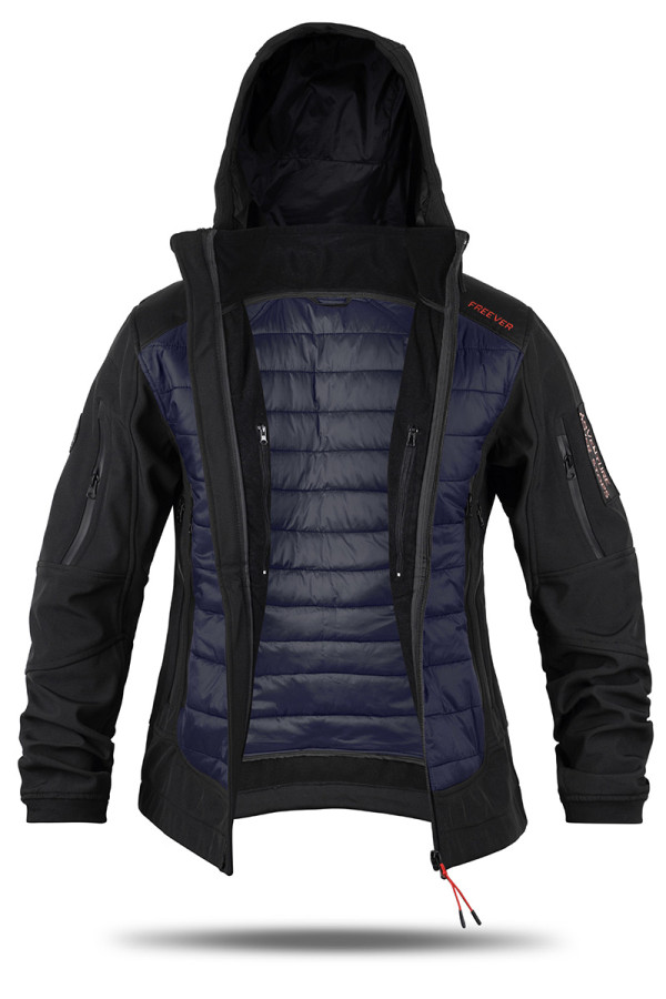 Куртка чоловіча Freever windstopper GF 8313 темно-синя - freever.ua