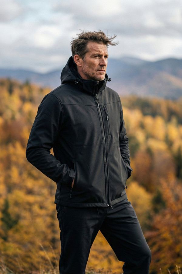 Куртка мужская Freever windstopper UF 8321 черная, Фото №3- freever.ua
