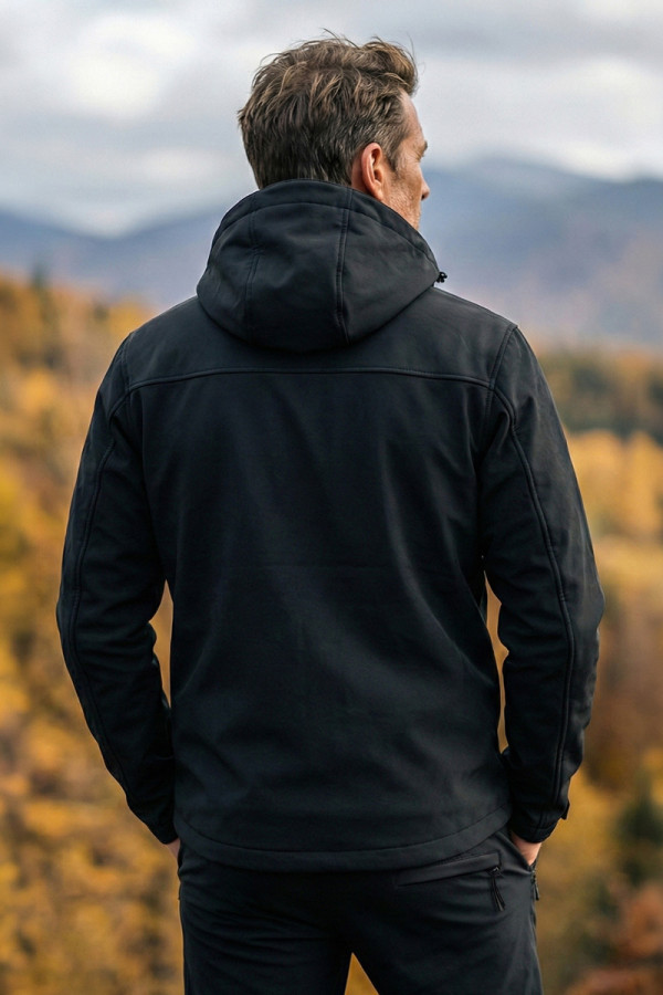 Куртка мужская Freever windstopper UF 8321 черная, Фото №9- freever.ua