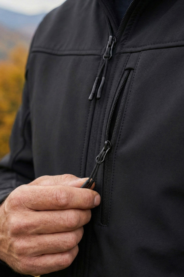 Куртка мужская Freever windstopper UF 8321 черная, Фото №4- freever.ua