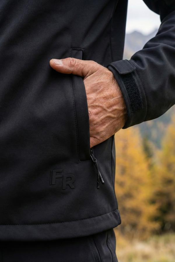 Куртка чоловіча Freever windstopper UF 8321 чорна, Фото №7- freever.ua