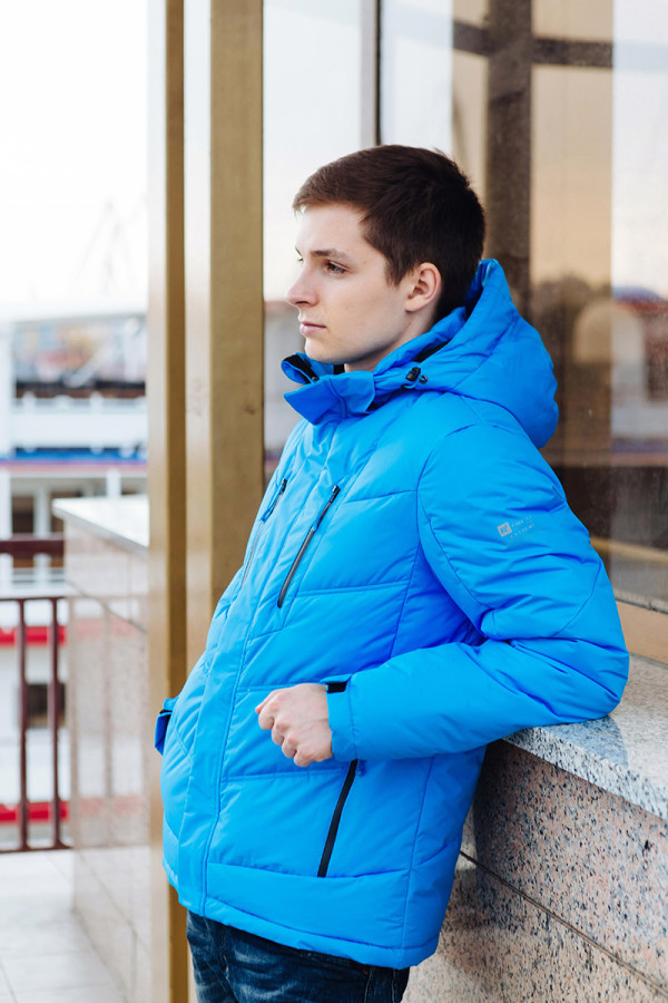 Зимняя куртка мужская Freever GF 8354 голубая - freever.ua