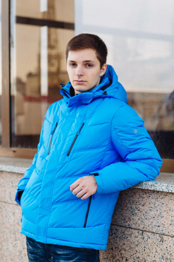 Зимова куртка чоловіча Freever GF 8354 блакитна, Фото №2 - freever.ua