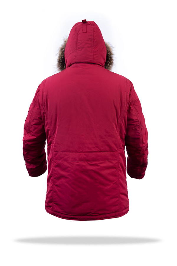 Куртка чоловіча зимова J8390 бордова, Фото №4 - freever.ua