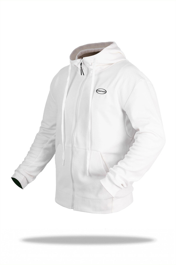 Спортивная кофта мужская Freever WF 8408 белая, Фото №3- freever.ua
