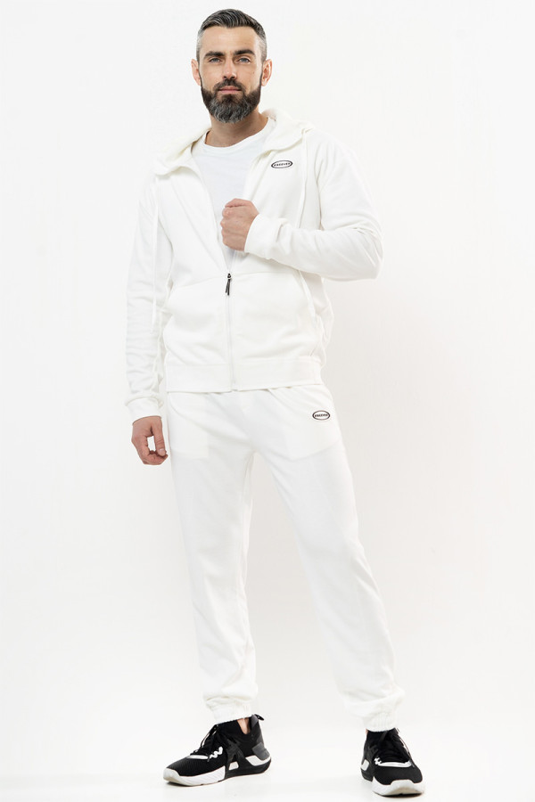 Спортивная кофта мужская Freever WF 8408 белая, Фото №5 - freever.ua