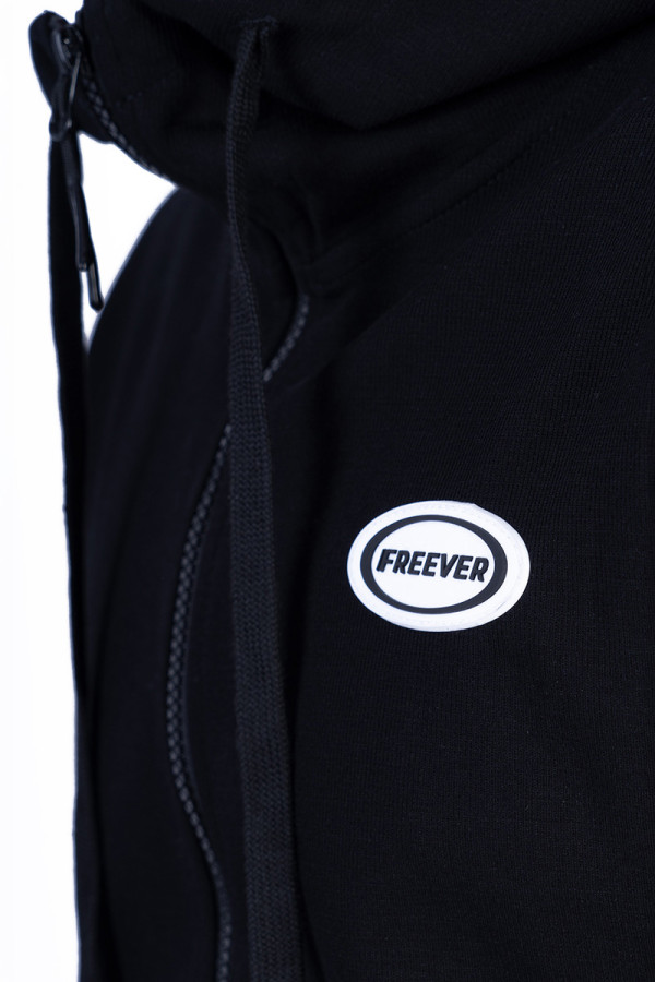 Спортивна кофта чоловіча Freever WF 8408 чорна, Фото №5- freever.ua