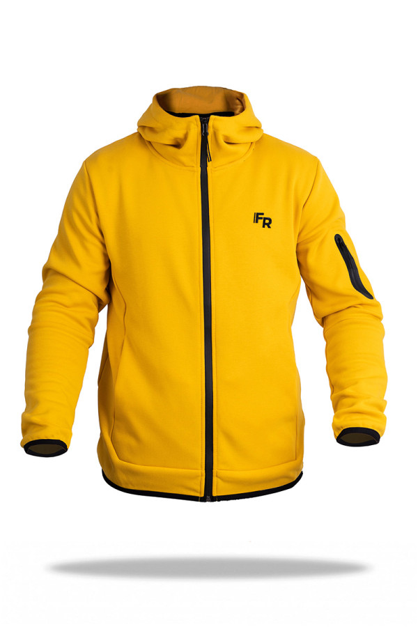 Спортивна чоловіча кофта Freever AF 8409 жовта, Фото №2- freever.ua