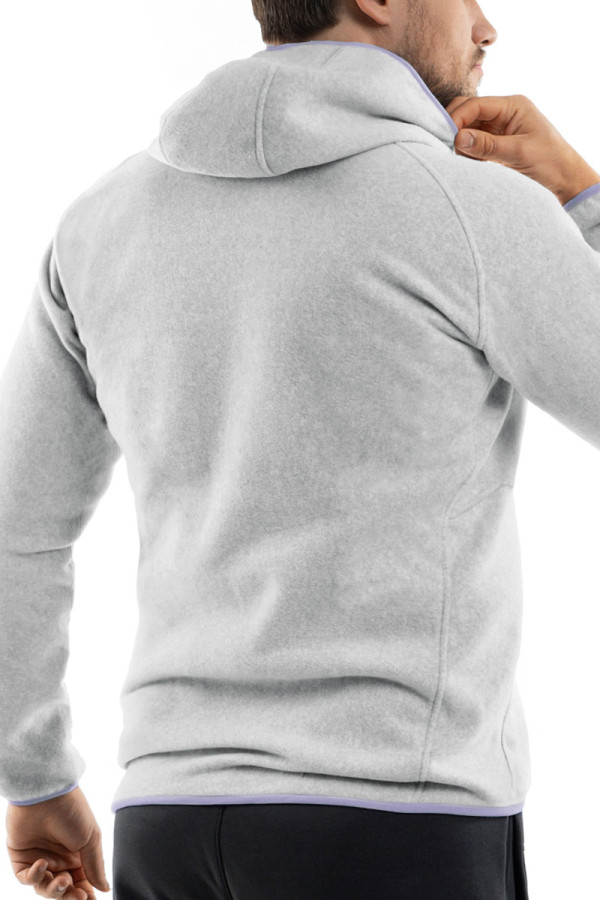 Флісова кофта чоловіча Freever UF 8411 сіра, Фото №6- freever.ua