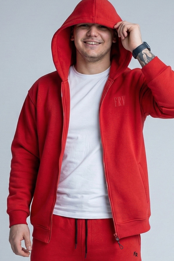 Спортивная кофта мужская Freever NF 8416 красная, Фото №2- freever.ua