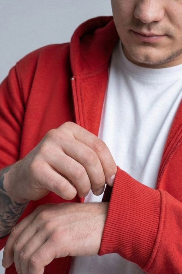 Спортивная кофта мужская Freever NF 8416 красная, Фото №4- freever.ua