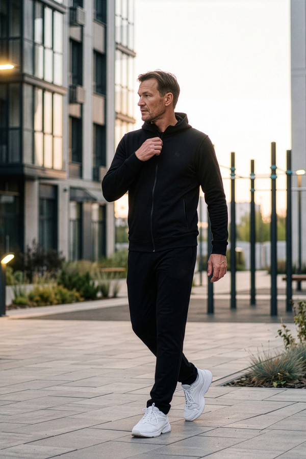 Спортивный костюм мужской Freever 8505-8925 черный, Фото №2- freever.ua