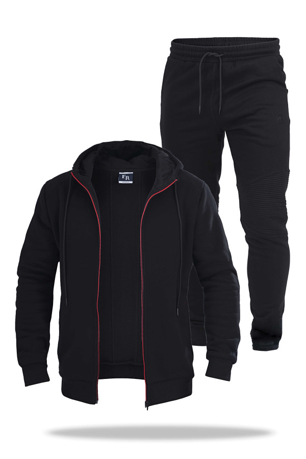 Теплый спортивный костюм мужской Freever SF 8605 черный - freever.ua