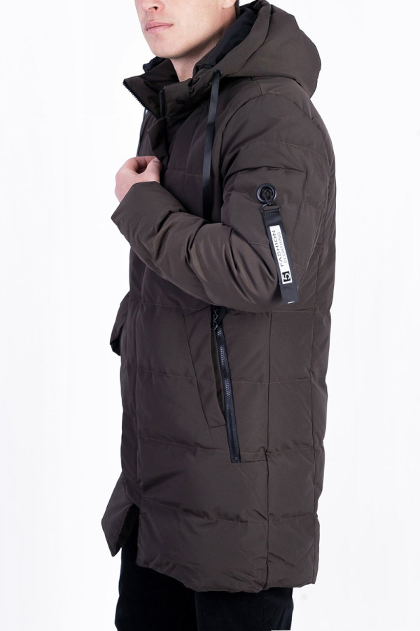 Куртка чоловіча зимова J8605 хакі, Фото №3 - freever.ua