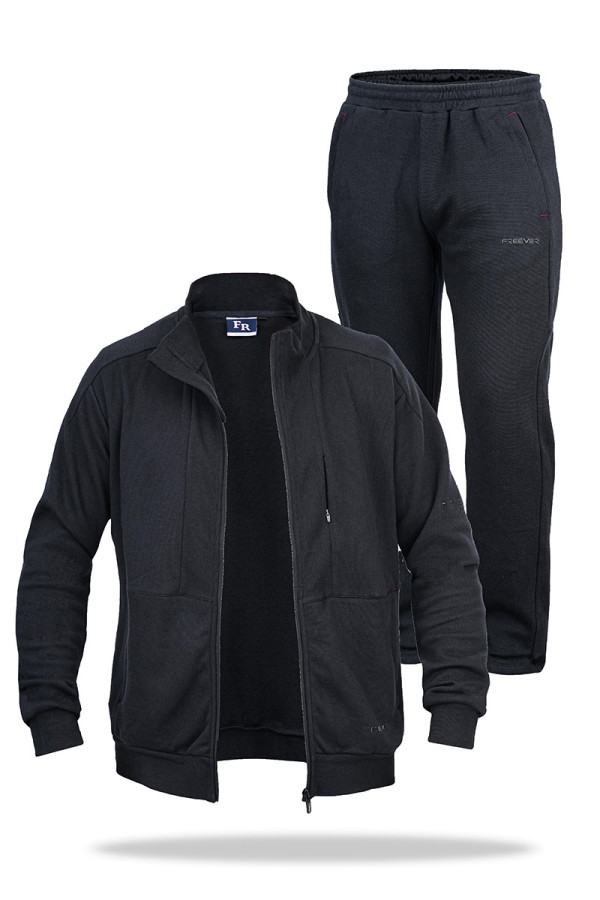 Спортивный костюм мужской Freever SF 8607 черный - freever.ua