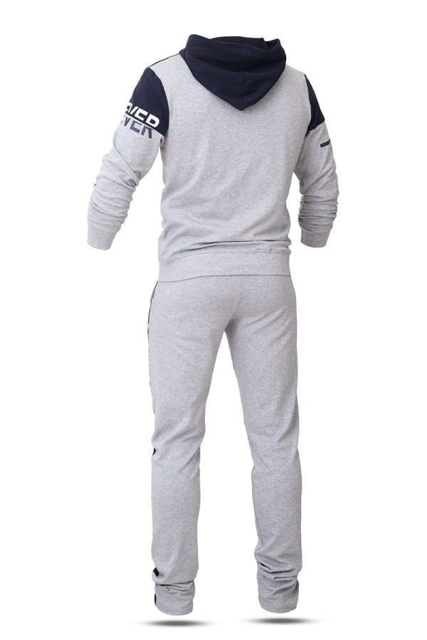 Спортивний костюм чоловічий Freever GF 8704 сірий, Фото №4 - freever.ua