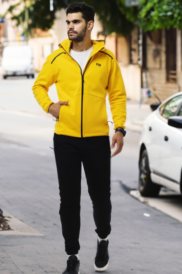 Спортивный костюм мужской Freever AF 8713 желтый, Фото №2 - freever.ua