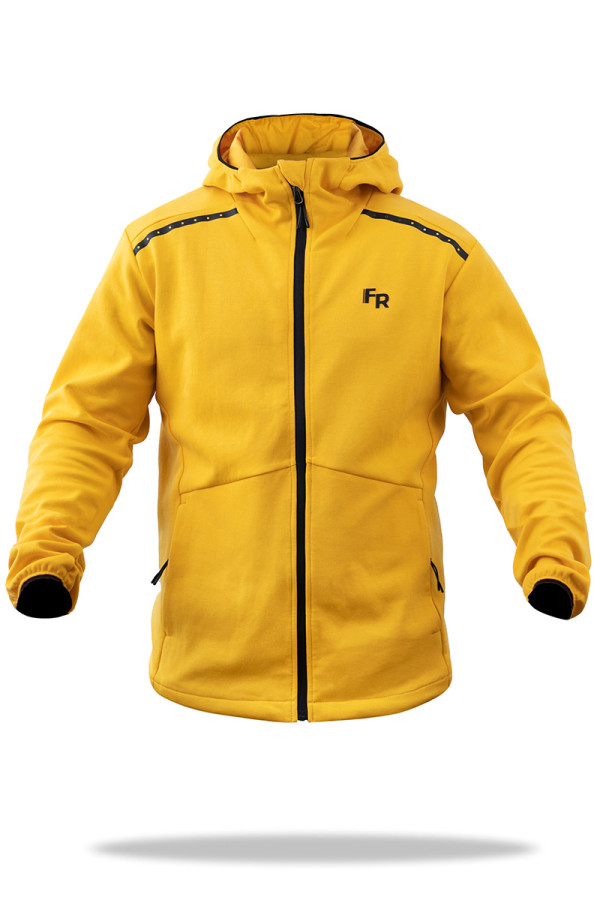 Спортивна кофта чоловіча Freever AF 8713 жовта, Фото №2- freever.ua