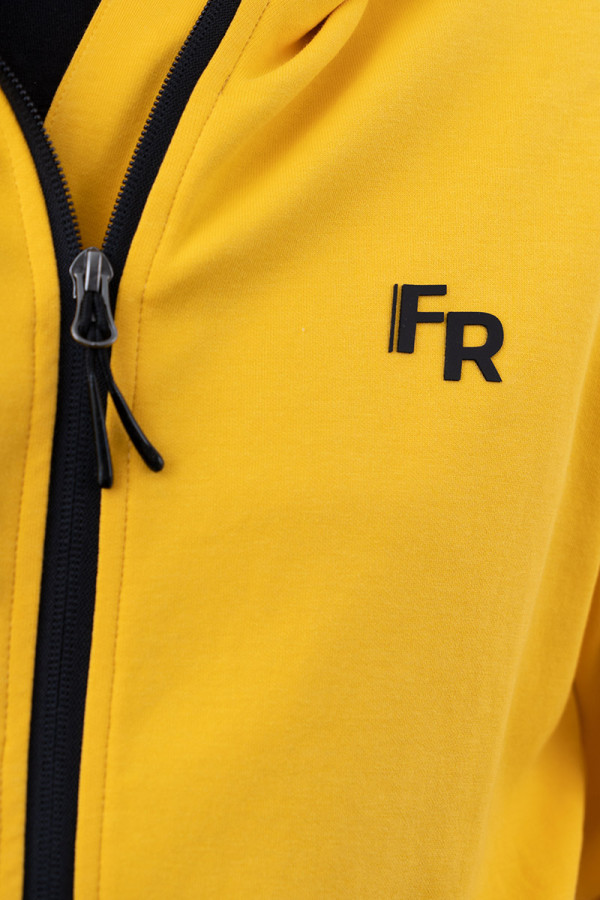 Спортивна кофта чоловіча Freever AF 8713 жовта, Фото №5- freever.ua