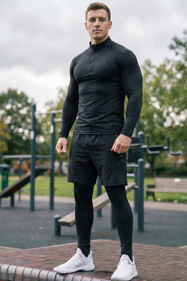 Термобілизна чоловіча (комплект) Freever NF 8718  чорна, Фото №2- freever.ua
