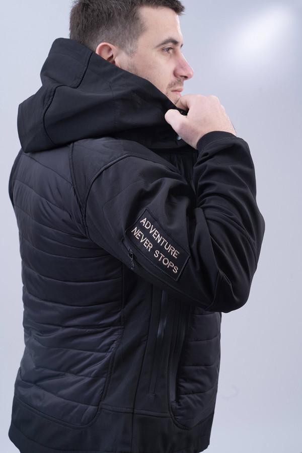 Куртка чоловіча Freever windstopper GF 8313 чорна, Фото №9 - freever.ua