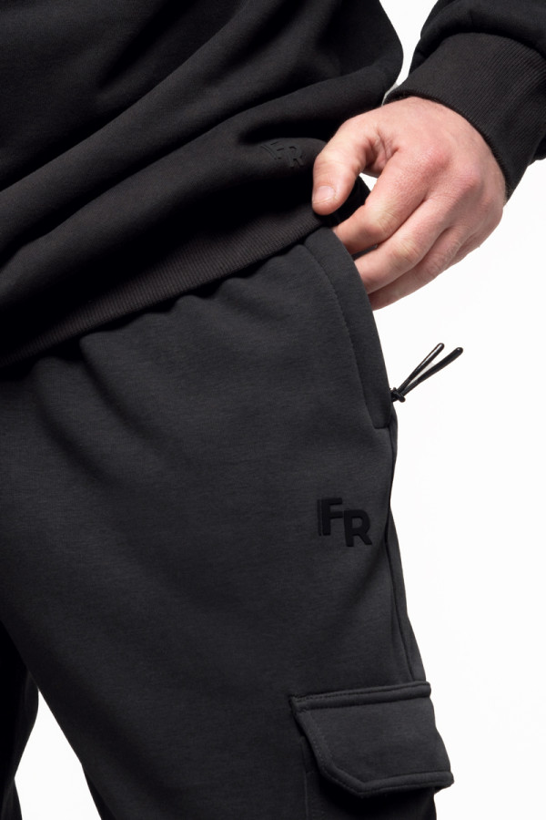 Штани спортивні чоловічі Freever UF 8828 чорні, Фото №6- freever.ua