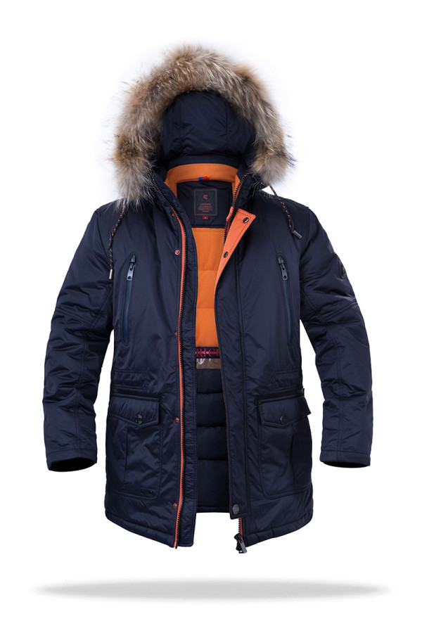 Куртка чоловіча зимова J8865 синя - freever.ua