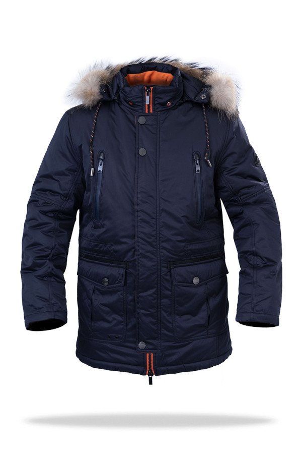 Куртка мужская зимняя  J8865 синяя, Фото №2 - freever.ua