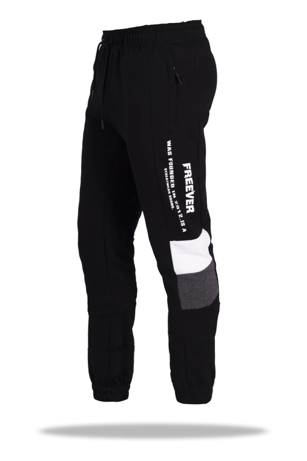 Спортивні штани чоловічі Freever WF 8908 чорні, Фото №2 - freever.ua