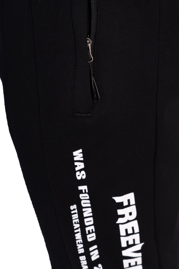 Спортивні штани чоловічі Freever WF 8908 чорні, Фото №5 - freever.ua