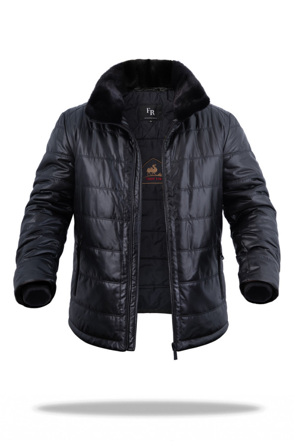 Куртка на верблюжьей шерсти мужская Freever UF 9014 черная