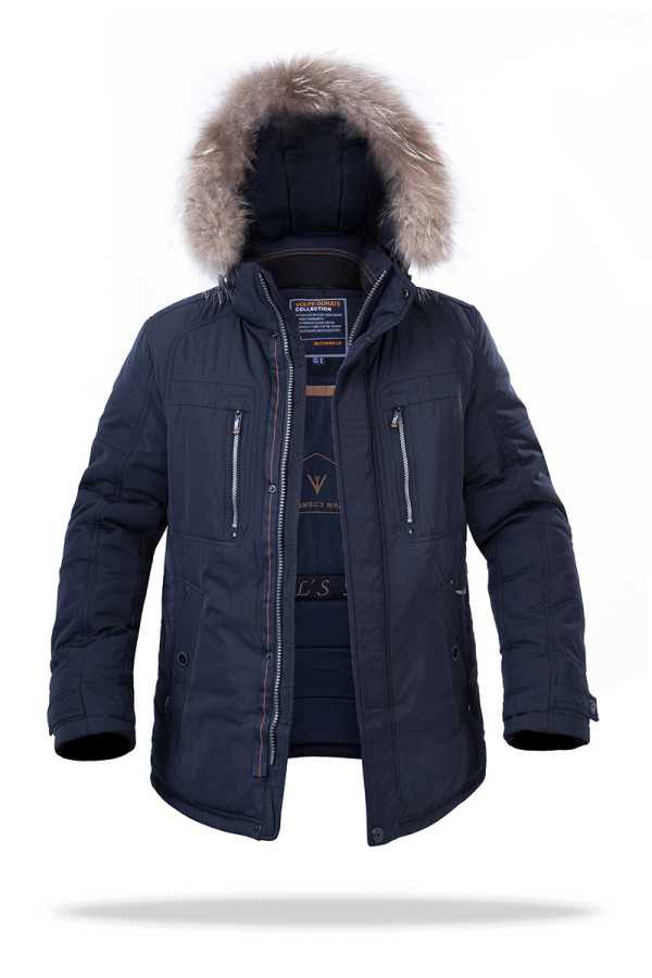 Куртка чоловіча зимова J9019 синя - freever.ua