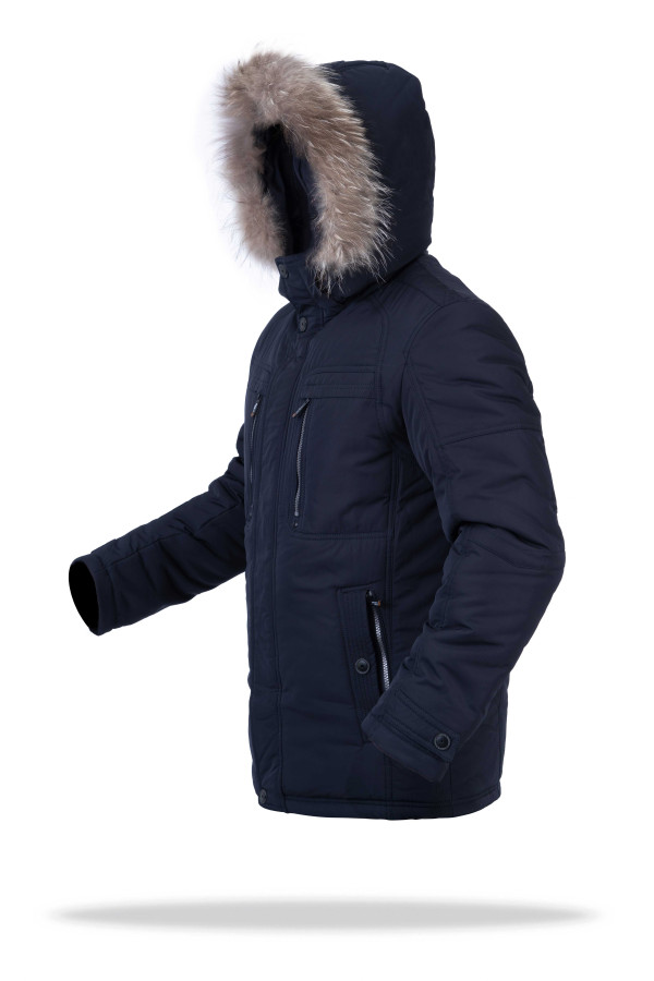 Куртка чоловіча зимова J9019 синя, Фото №3 - freever.ua