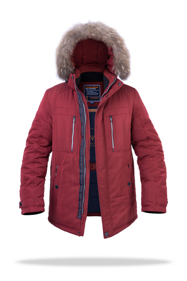 Куртка мужская зимняя  J9019 бордовая - freever.ua