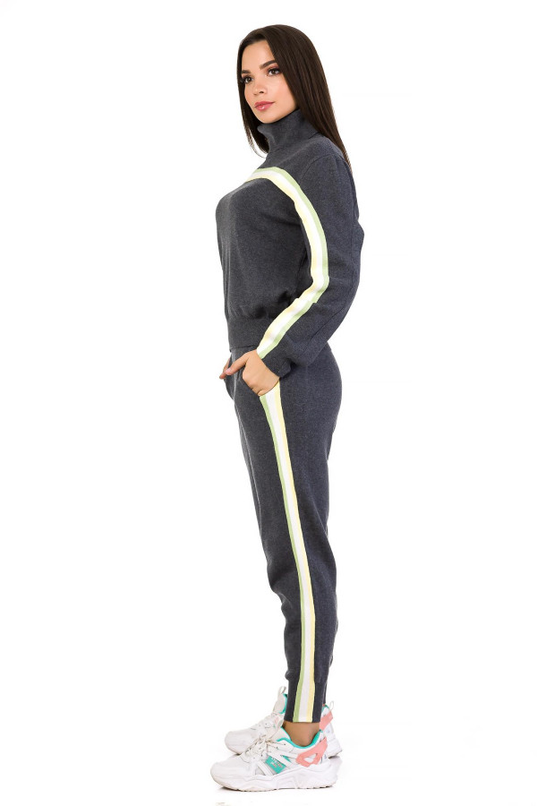 Вязаный костюм женский Freever GF 90821 темно-серый, Фото №2 - freever.ua