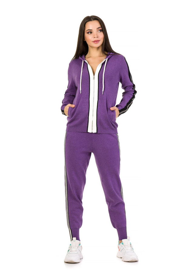 Вязаный костюм женский Freever GF 91385 фиолетовый - freever.ua