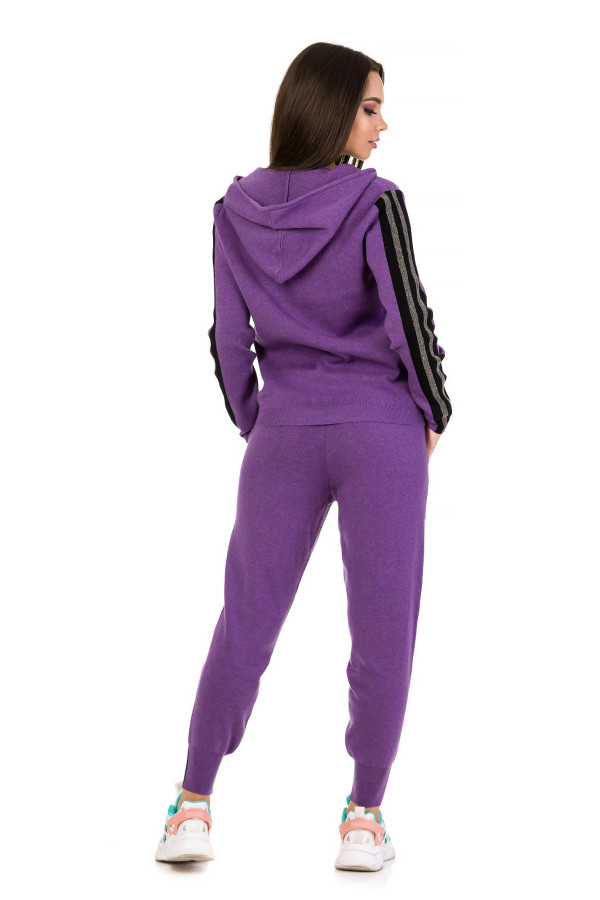 В'язаний костюм жіночий Freever GF 91385 фіолетовий, Фото №2 - freever.ua