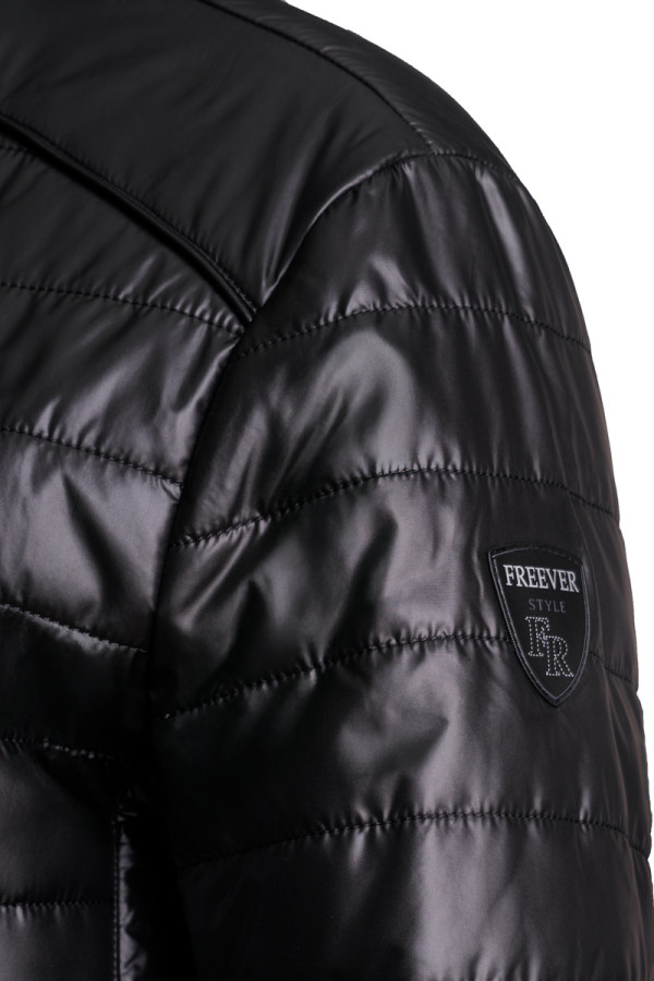 Демісезонна куртка чоловіча Freever NF 9206 чорна, Фото №6- freever.ua