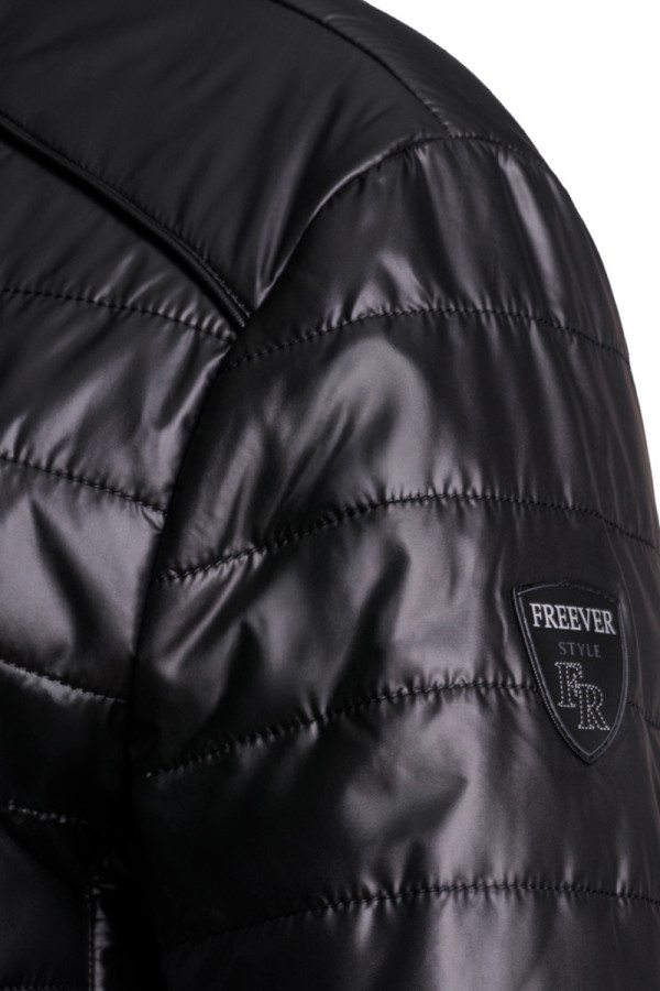 Демісезонна куртка чоловіча Freever NF 9206 чорна, Фото №7- freever.ua