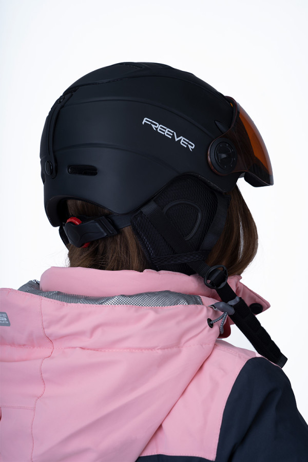 Горнолыжный шлем с визером Freever GF MS95 черный, Фото №5 - freever.ua