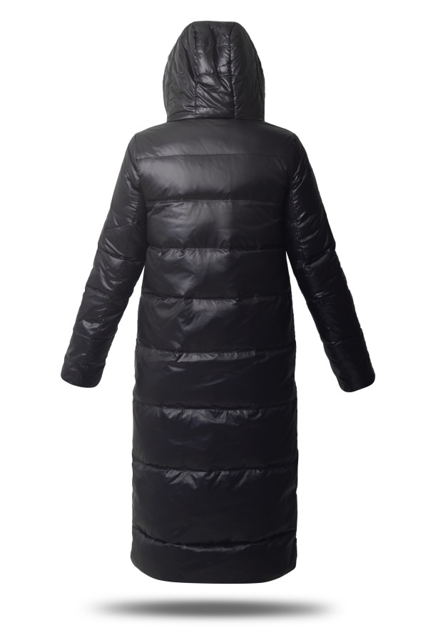 Пальто пуховое женское Freever GF 9837 черное, Фото №3 - freever.ua