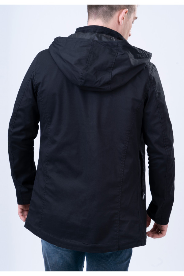 Куртка чоловіча демісезонна J9921 чорна, Фото №2 - freever.ua